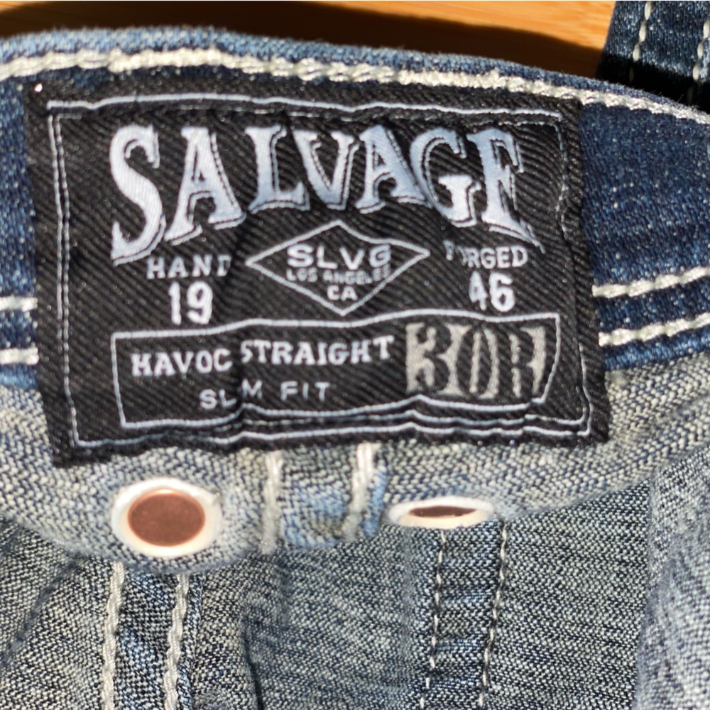 SALVAGE Havoc Straight Slim Fit 30R - Picture 11 of 15